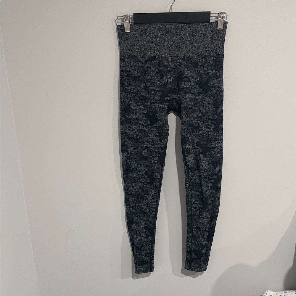 Gymshark Dark Gray Camouflage Leggings